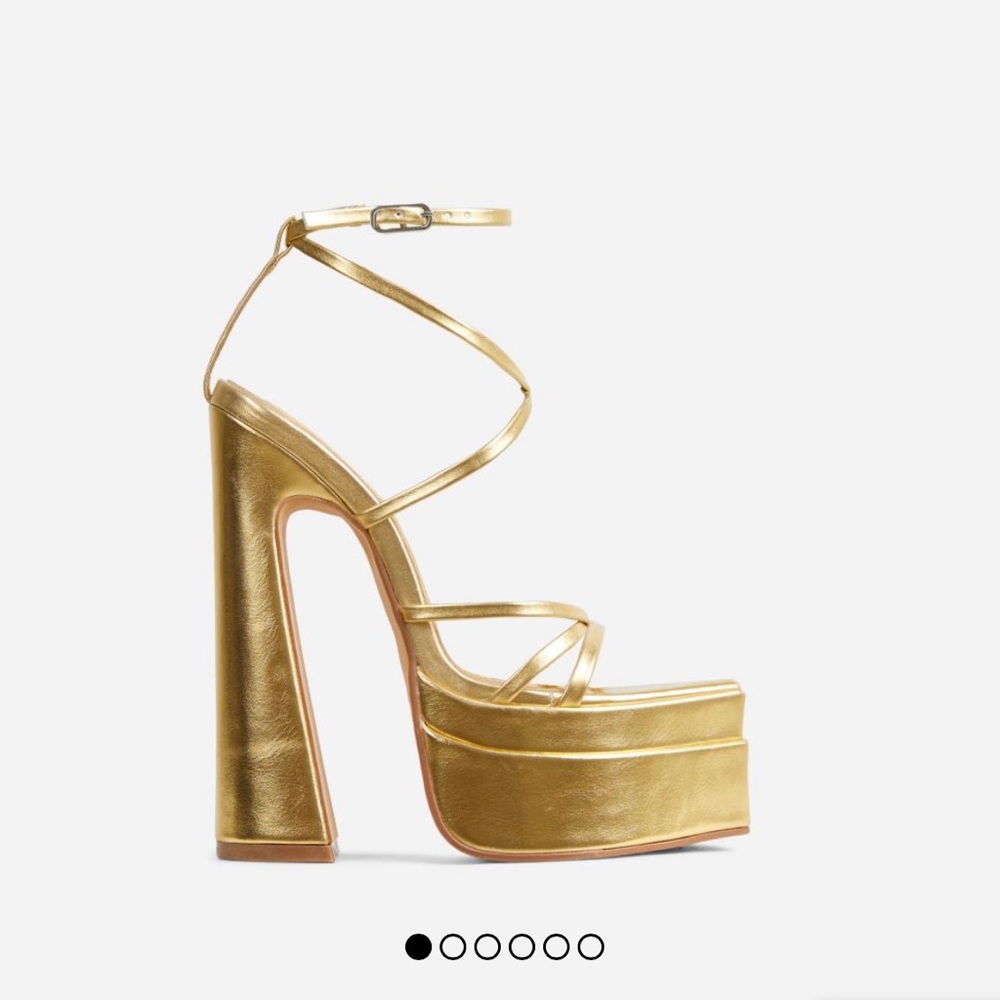 EGO Gold Platform Heels!